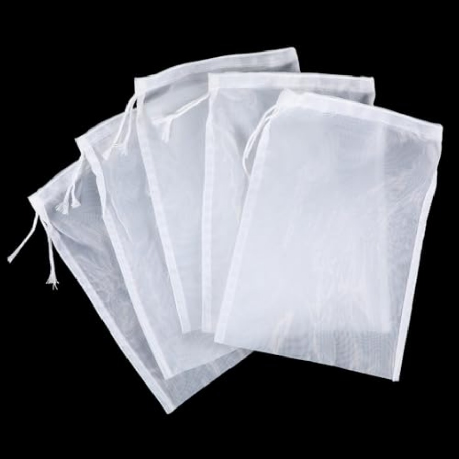 Wine Beer And Cider - 5PCS Nylon Brew Bags, Reusable Fine