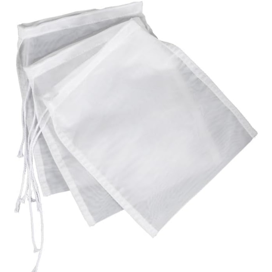 Wine Beer And Cider - 5 Pcs White Nylon Straining Bag