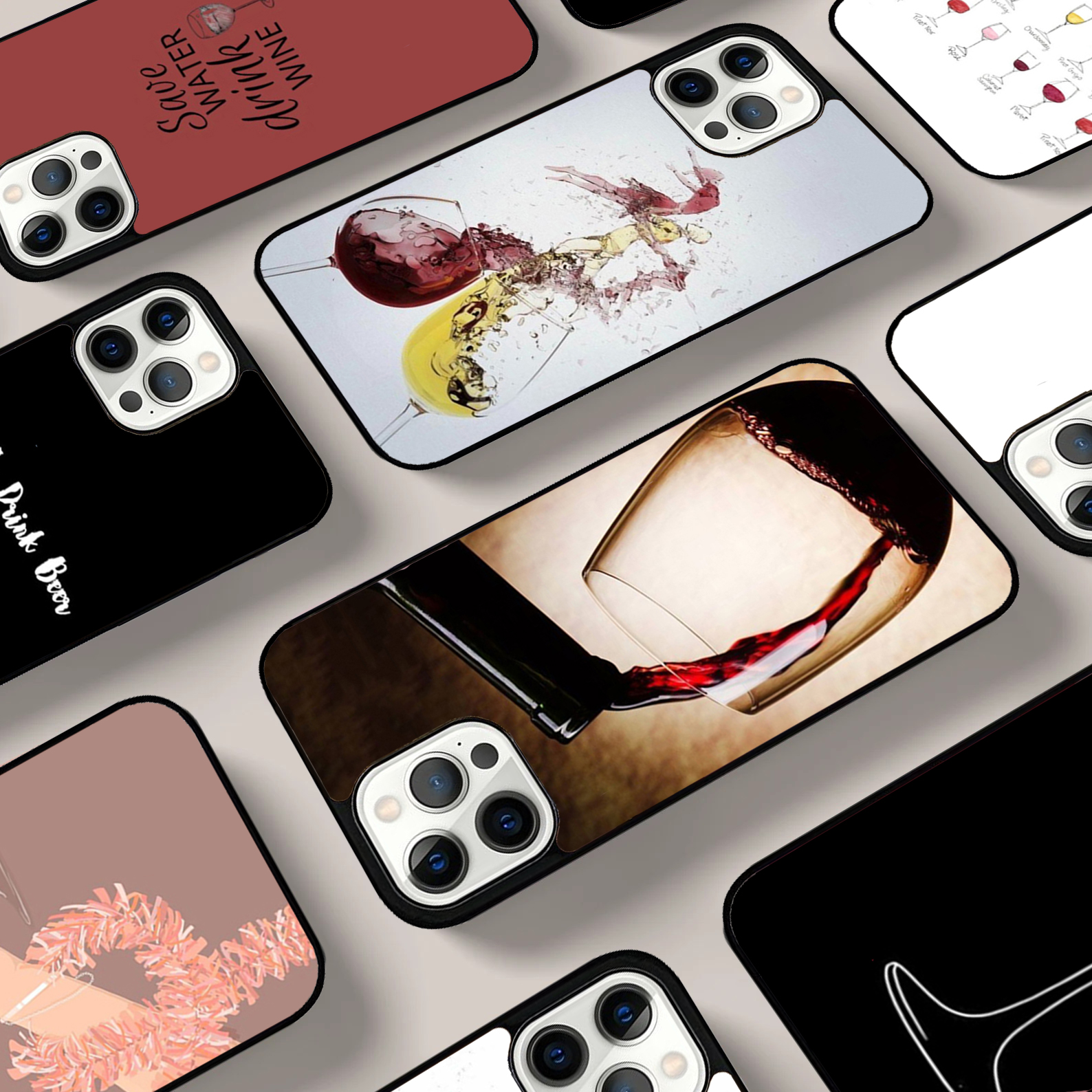 Drink Beer Red Wine Phone Case - Wine Plus Beer avaliação e preço