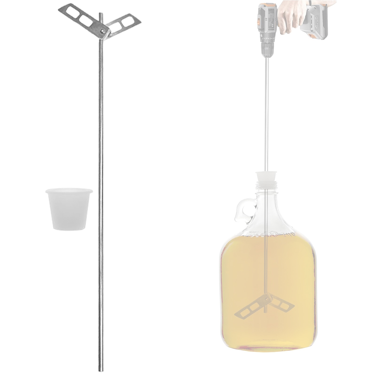 Beer Degassing Stirrer Paddle, - Wine Beer Mix avaliação e preço