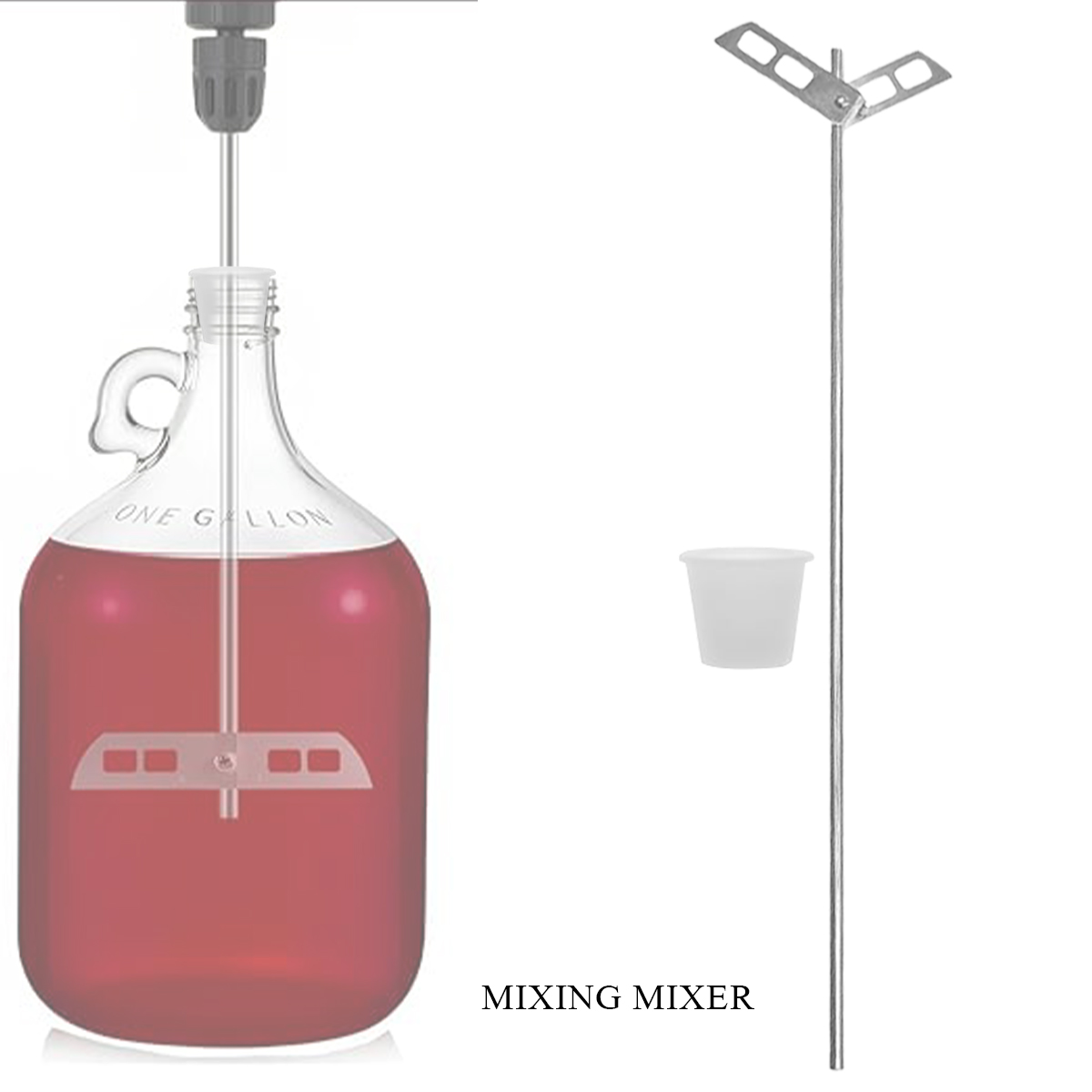Beer Degassing Stirrer Paddle, - Wine Beer Mix avaliação e preço