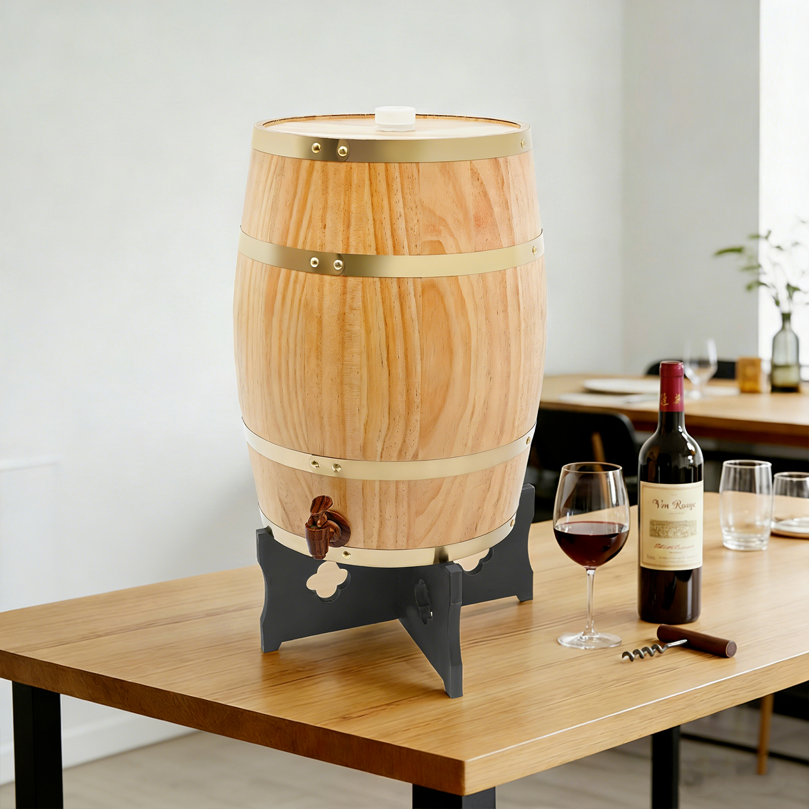 20L/5.28Gal Wood Color Wine Ba - Wine Beer And Cider avaliação e preço