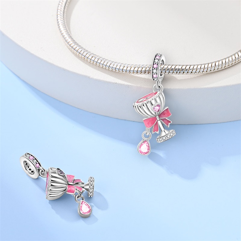 Fashion 925 Sterling Silver Re - Wine Beer Food avaliação e preço