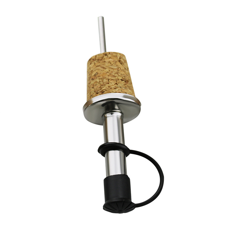 Wooden Cork Red Wine Pourer Oi - Wine Beer Tasting avaliação e preço