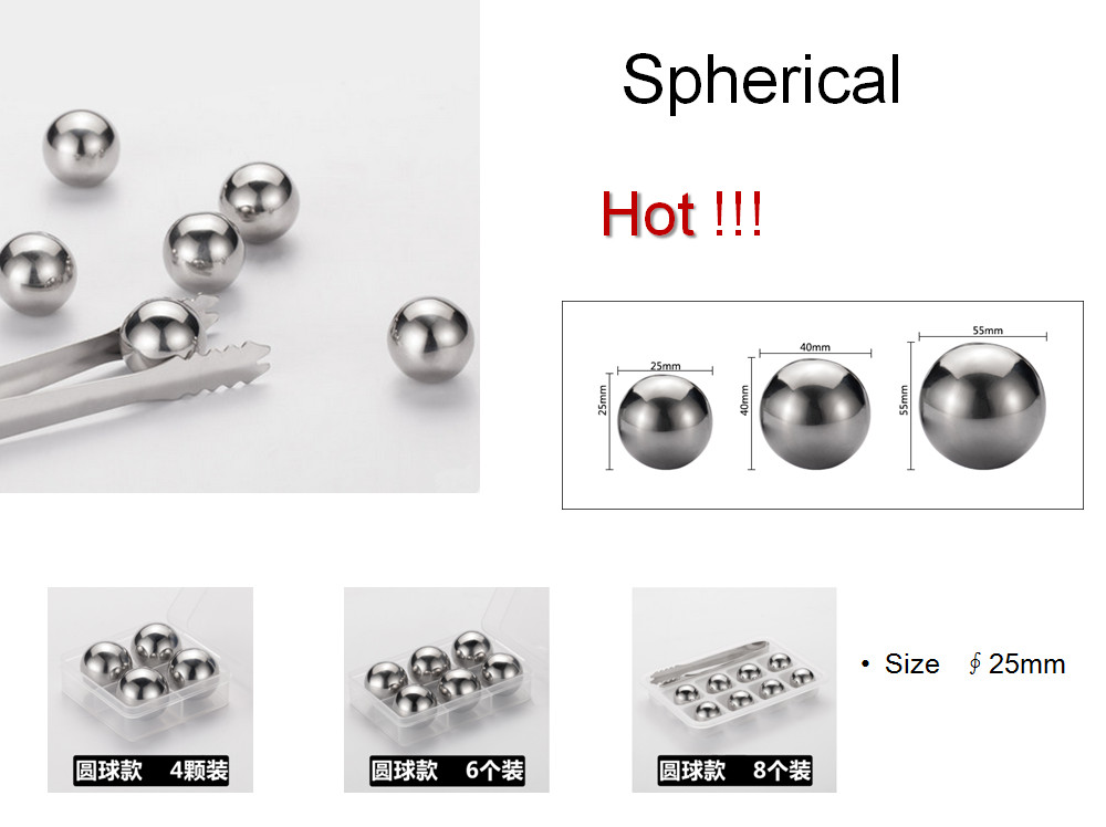 6 Pcs/Lot Sphere Whiskey Stone - Wine Beer Tasting avaliação e preço