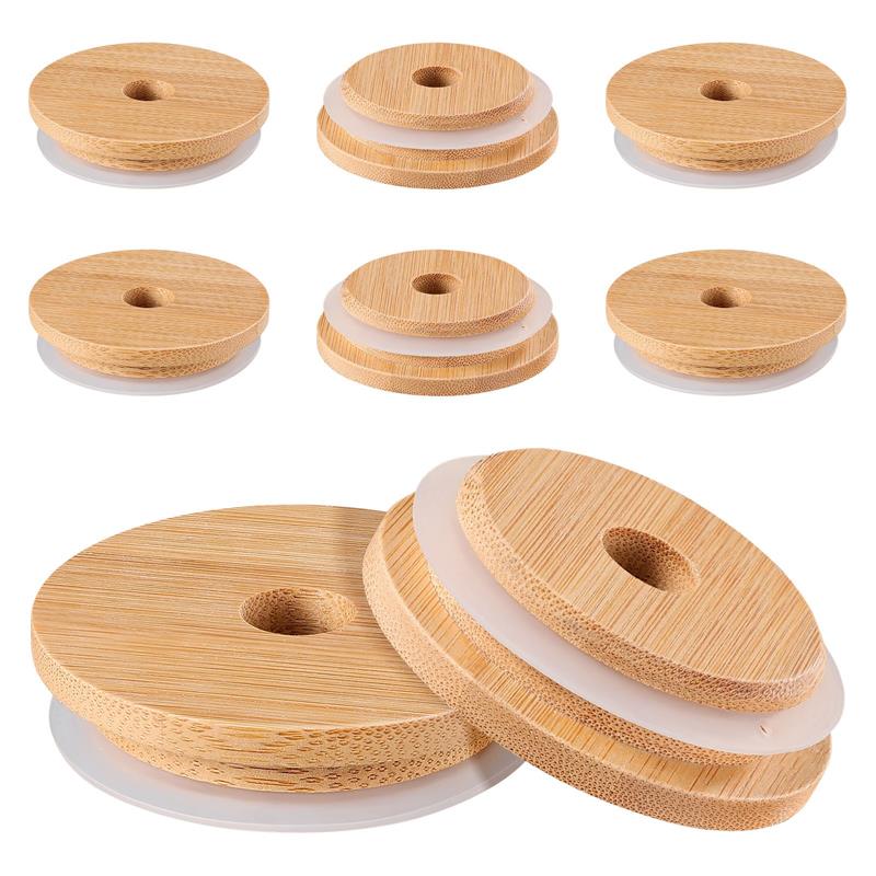 Jar Lids Straw Lid With Glass  - Wine Beer Spirits avaliação e preço