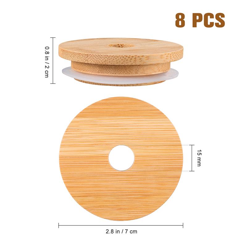 Jar Lids Straw Lid With Glass  - Wine Beer Spirits avaliação e preço