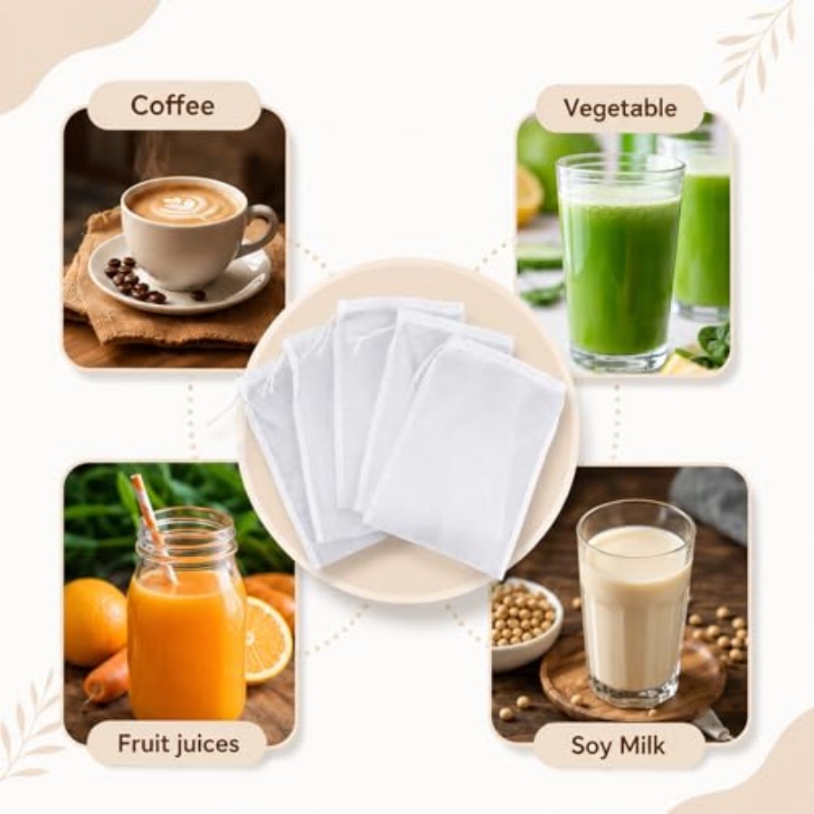 5PCS Nylon Brew Bags, Reusable - Wine Beer And Cider avaliação e preço