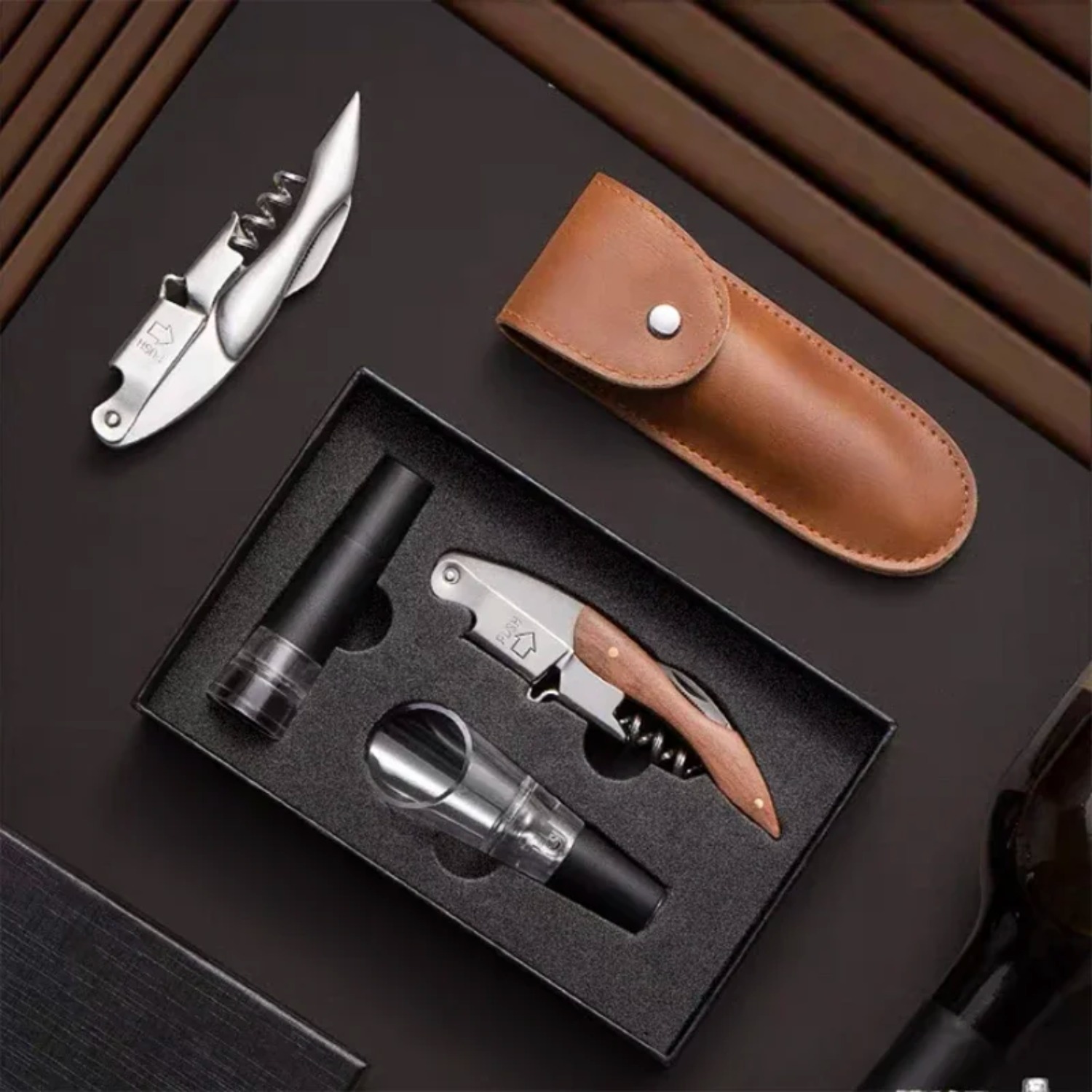 Wood Handle Corkscrew Professi - Taste Wine Beer Kitchen avaliação e preço