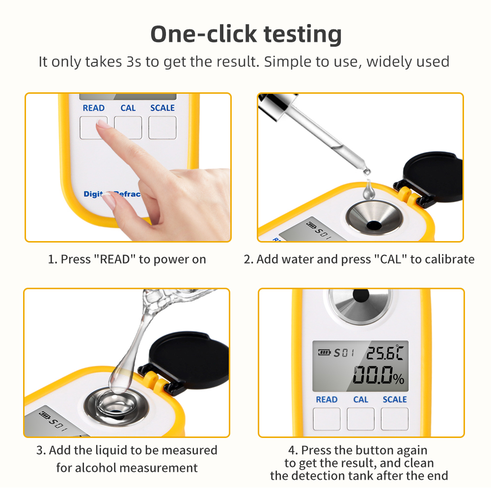 Digital Alcohol Refractometer  - Wine Beer Spirits avaliação e preço
