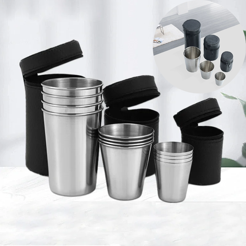 4Pcs Stainless Steel Mini Shot - Taste Wine Beer Kitchen avaliação e preço