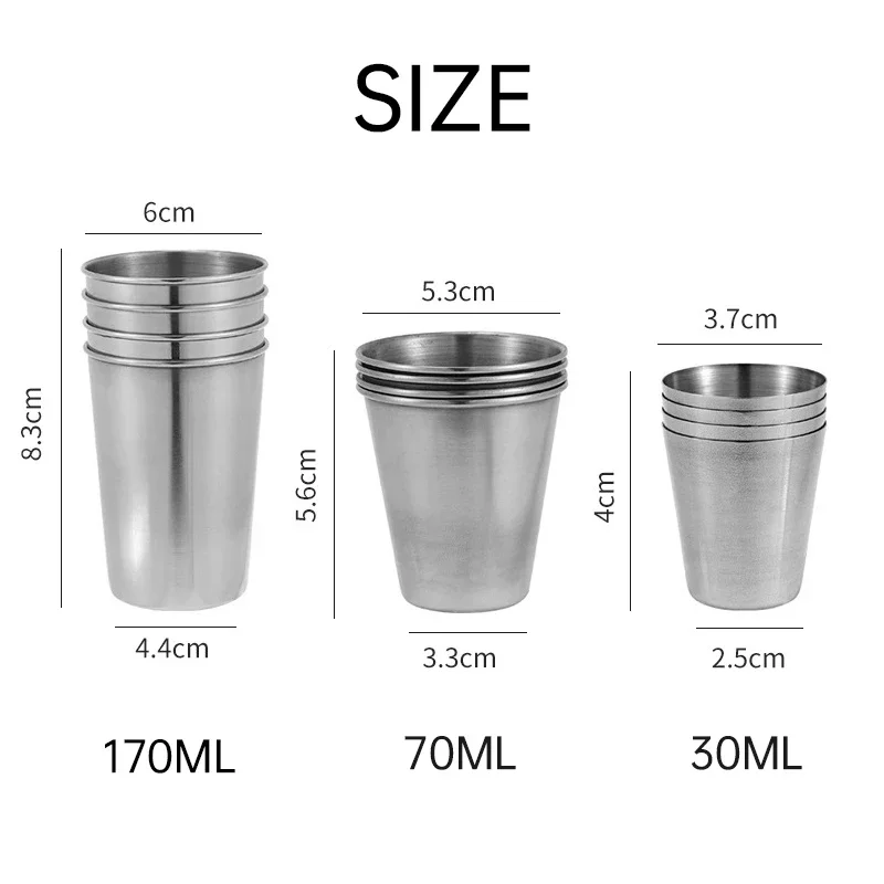 4Pcs Stainless Steel Mini Shot - Taste Wine Beer Kitchen avaliação e preço