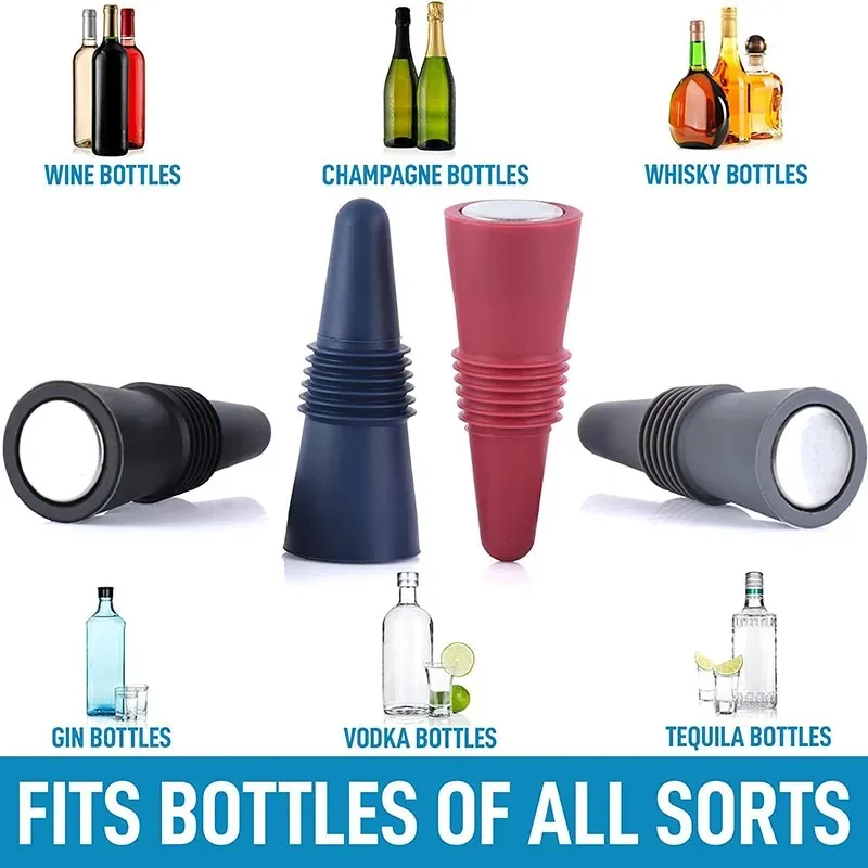 Silicone Wine Bottle Stopper S - Taste Wine Beer Kitchen avaliação e preço