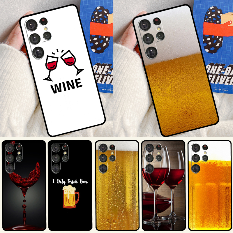 Drink Beer Red Wine Phone Case - Wine Plus Beer avaliação e preço