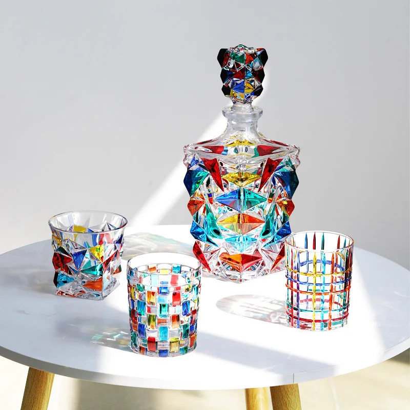 Colorful Whisky Crystal Cup It - Wine Beer Tasting avaliação e preço
