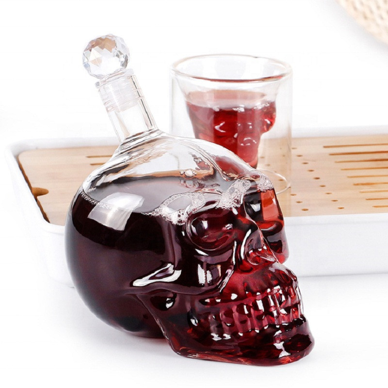 Creative Skull Head Decanter C - Wine Beer Spirits avaliação e preço