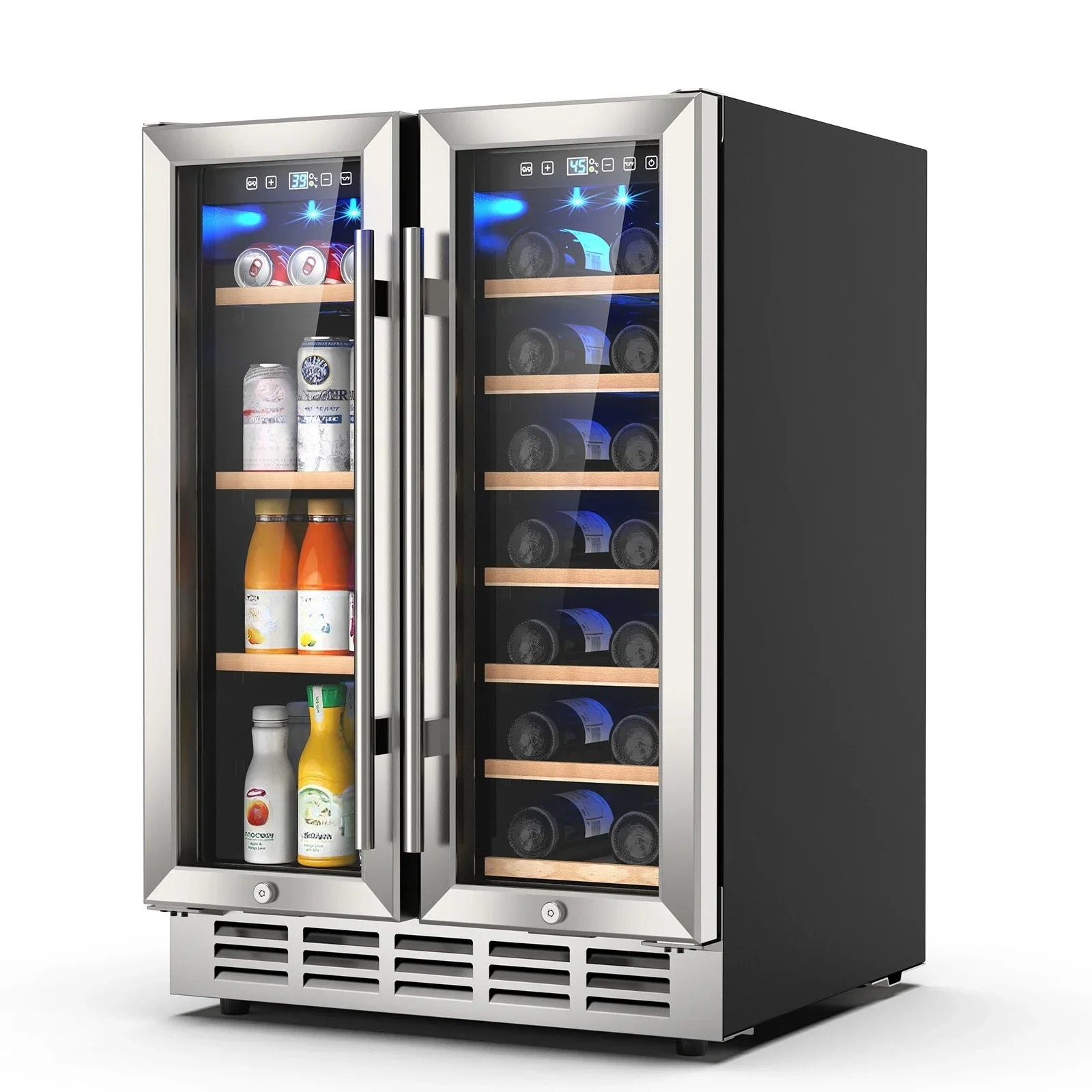 Wine and Beverage Refrigerator - Wine Beer Fridge Dual Zone avaliação e preço