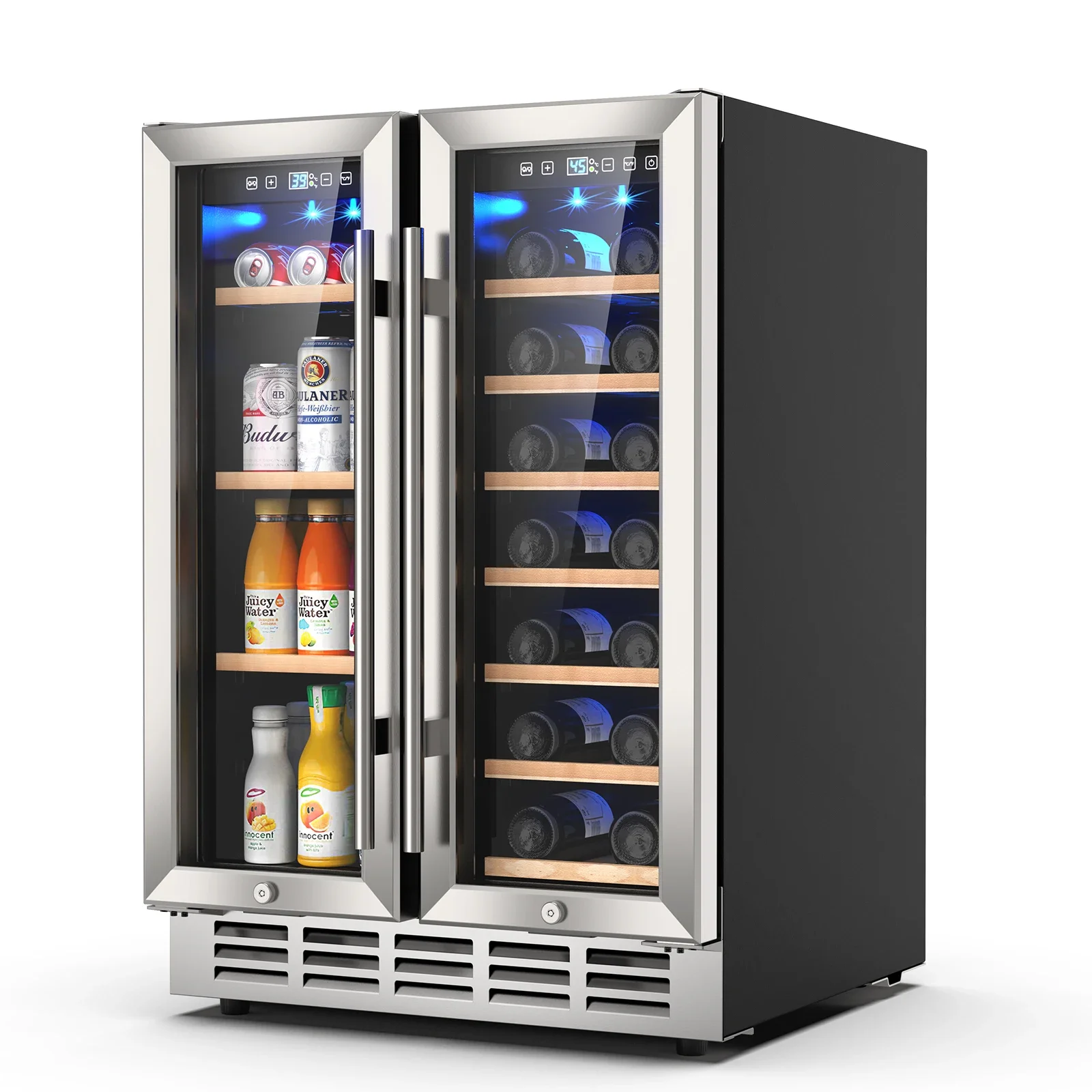 SAT Wine and Beverage Refriger - Wine Beer Fridge Dual Zone avaliação e preço