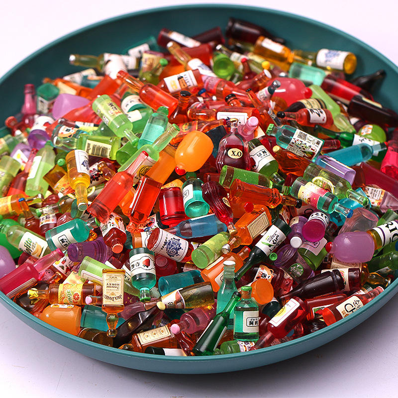 20Pcs Mixed Mini Resin Simulat - Wine Beer Mix avaliação e preço