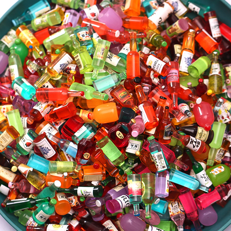 20Pcs Mixed Mini Resin Simulat - Wine Beer Mix avaliação e preço