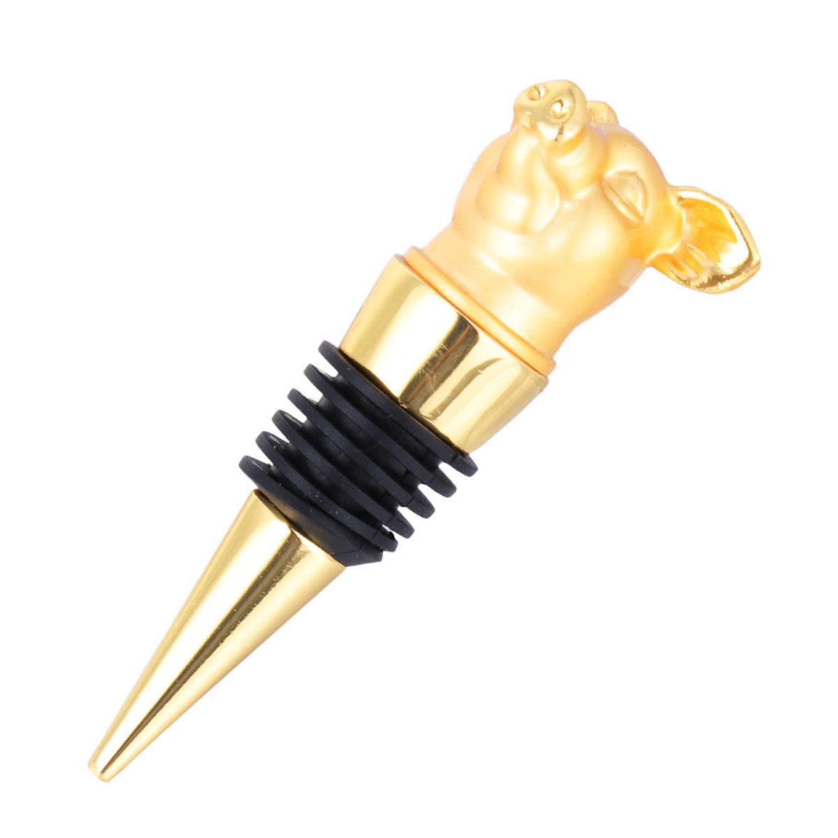 1Pcs Pig-Shaped Alloy Wine Sto - Wine Beer Food avaliação e preço