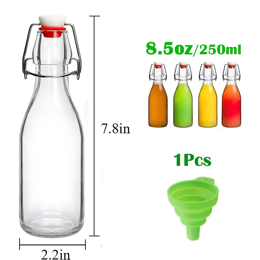 Swing Top Glass Bottles 8.5oz, - Wine Beer Spirits avaliação e preço