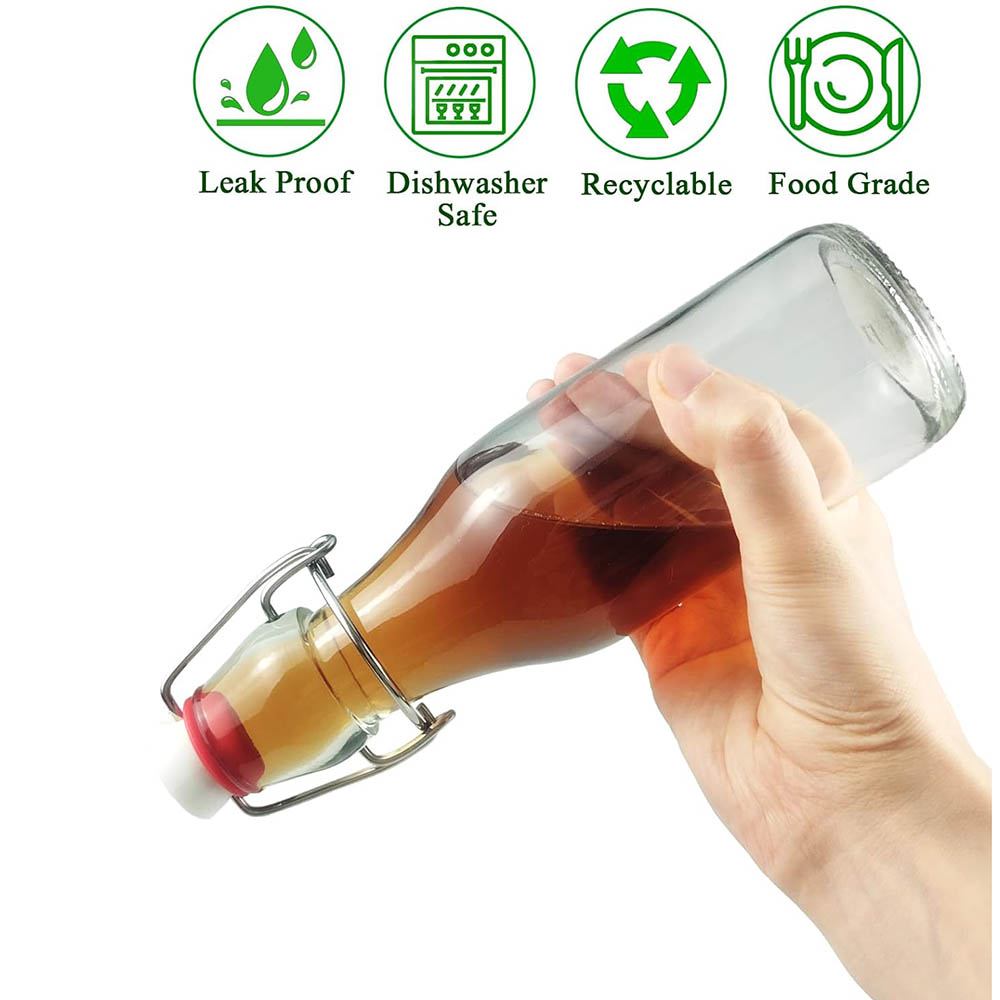 Swing Top Glass Bottles 8.5oz, - Wine Beer Spirits avaliação e preço