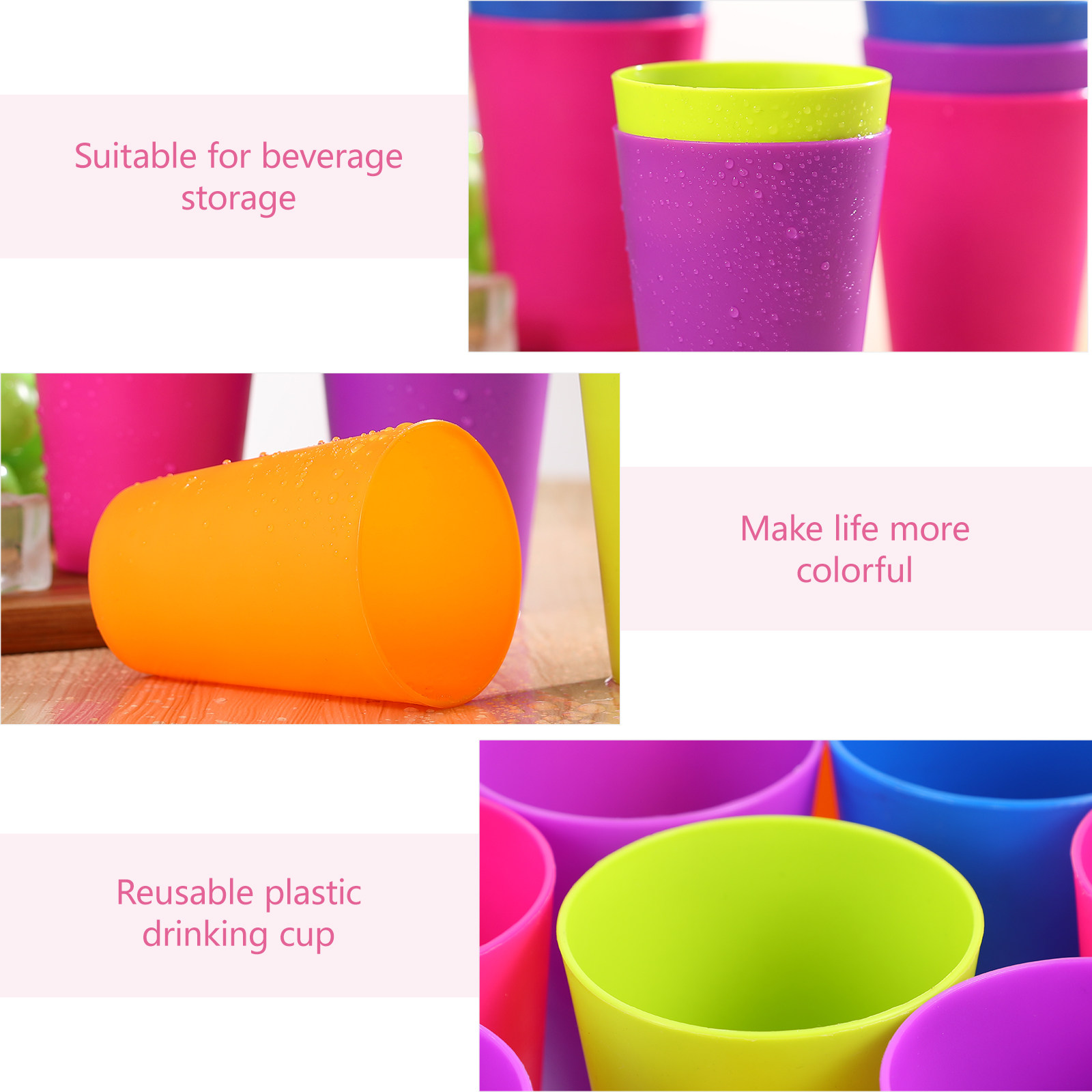 15Pcs Mixed Color Plastic Drin - Wine Beer Mix avaliação e preço