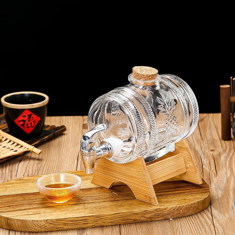 1L Glass Whiskey Barrel Wine B - Wine Beer Spirits avaliação e preço