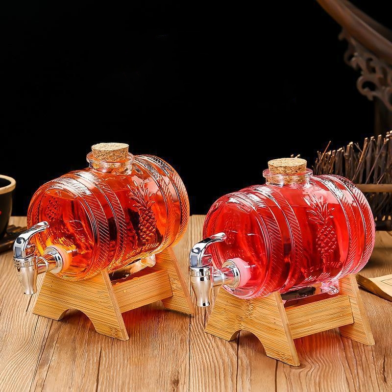 1L Glass Whiskey Barrel Wine B - Wine Beer Spirits avaliação e preço