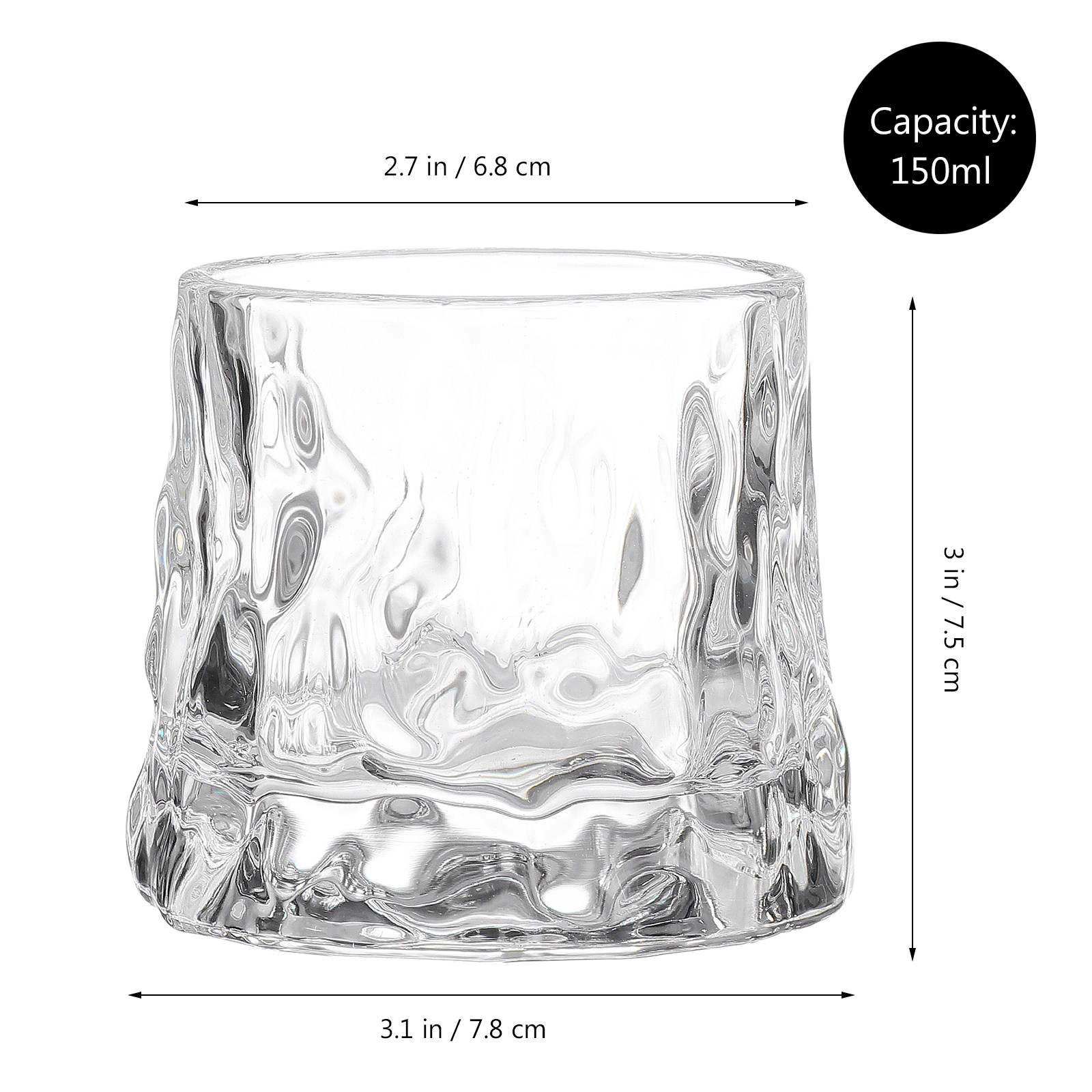 1Pcs Hammered Wine Glass Cup P - Wine Beer Tasting avaliação e preço