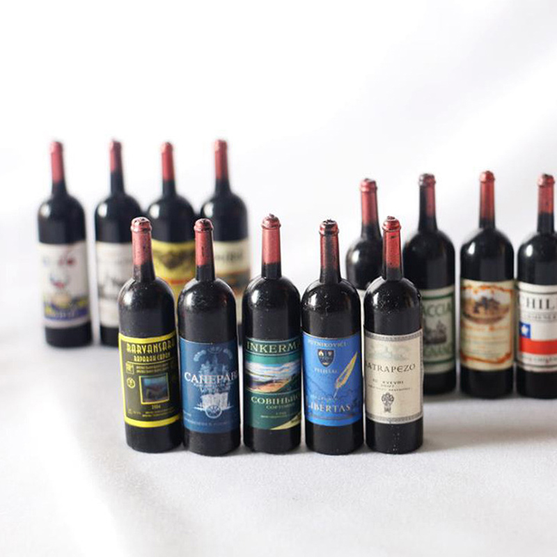 1 Set 1/12 Miniature Wine Bott - Taste Wine Beer Kitchen avaliação e preço