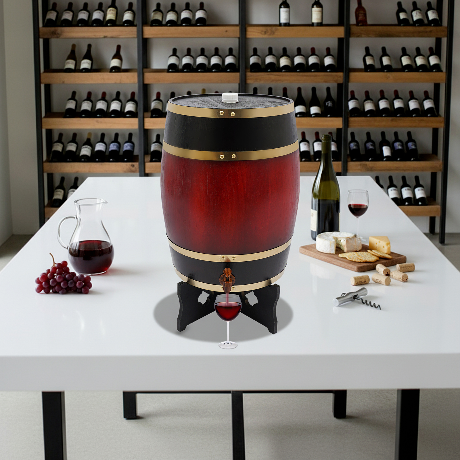30L/7.93Gal Wine Red Wine Barr - Wine Beer And Cider avaliação e preço